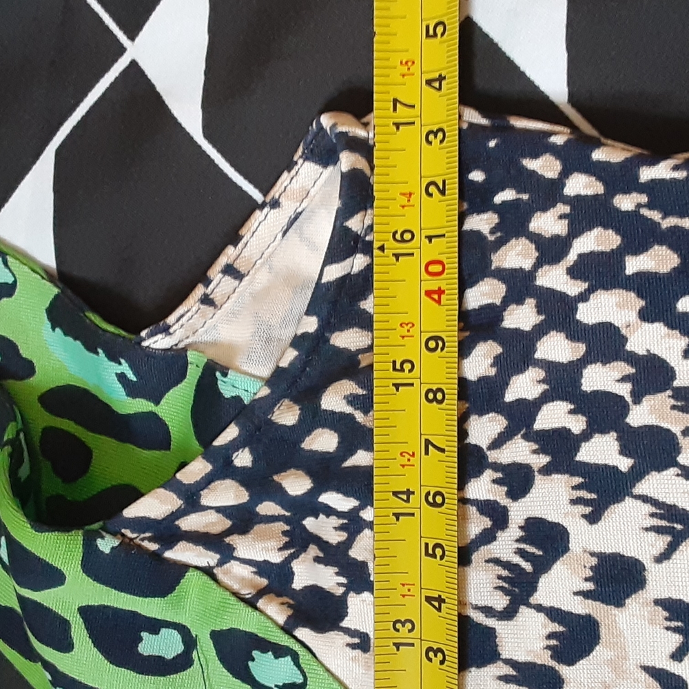 Diane Von Furstenberg Augustine Silk Open Back Midi Dress Animal Print Size 8 - Picture 9 of 13